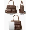 Портфели с несколькими карманами, сумки на ремне, мужская сумка-портфель для работы и путешествий