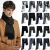 Scarves Luxury Brand Winter Plaid Cashmere Scarf for Men Warm Neck Scarfs Male Business Long Pashmina Christmas Gifts 231026