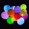 Parti Dekorasyonu 5/10 PCS LED Işık Up Balonlar Aydınlık Karanlık Balon Malzemeleri Doğum Günü Paskalya Düğünü