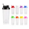 Vattenflaskor Portable Sport Shaker Bottle Juice Milkshake Protein Powder Läcksäker Mixing Shake Cup med Shak Balls BPA Fitness Dri Dhlin