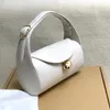 Sacs de taille en cuir de vache, sac à épaule à main avec style petit cylindre à boule d'or