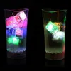 Cube de glace Led étanche, multicolore, clignotant, brille dans la nuit, pour Bar, Club, fête, décoration de vin