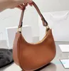 Hobo sacs en cuir de veau femmes sacs à main aisselle sac à main mode lettre imprimée poignée réglable sangle fermeture éclair pochette portefeuille