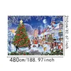 Christmas Decorations 480X210CM Christmas Garage Banner Outdoor Garden Christmas Decoration Year Party Decor Background Wallpaper Background 231027