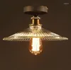 Ceiling Lights Vintage Modern MINI Nordic Loft American Retro Clear Glass Lamp Shade Hanging Light Buffet Creative Corridor Lighting