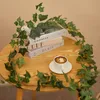 Faux Floral Greenery Artificial Eucalyptus Garland Silk Vines Fake Ivy Creeper Plants Wreath for Wall Room Garden Wedding Party Home Decor 231027