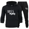 Men's Tracksuits And Women's Long Sleeves Set Couple Fashion Tracksuit Set/Couple Hoodie Pant Casual Print Streetwear