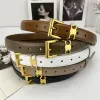 Pasek damski luksusowe pasy kowniskowe moda złota srebrne litery igła klamra cintura unisex vintage swobodne pasy 11 stylów szerokość 28 mm