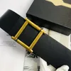 Luxury Designer Belts Golden Faux Leather Buckle Belt High Quality Alloy Womens Mens Girdles Width 7.0cm Standard Unisex Widthbands
