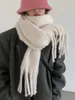 スカーフソリッドフィックカシミアスカーフのための大きなウールブランケットパシュミナ冬の温かいショールラップブファンダ女性タッセル231026