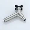 Bathroom Sink Faucets Stainless Steel Brushed Outdoor Garden Washing Machine Tap Faucet G1/2 Threaded Cold Water Taps