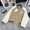 Designer Womens Baseball Jackets Outerwear Moda Carta Imprimir Estilo Curto Casacos Hip Hop Jaqueta Streetwear 441