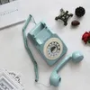 Walkie Talkie Sturdy Retro 유선 전화 안정 유럽 홈 전화 클리어 버튼 선물 Vintage Pastoral Style 내구성 실용