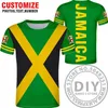 ジャマイカナショナルフラッグTシャツジャマイカピープルズTシャツファッションエスニックスタイルカジュアルスポーツハラジュクルーズTシャツトップクロッド221K