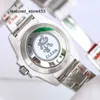 Montre de luxe propre usine Rolaxes vert Types montre argent 41mm cadran céramique lunette réserve 904L 3235 automatique