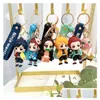 Other Cartoon Accessories Demon Blade Keychain Anime Slayer Cute Of Ghost Pvc Key Chain Keyring Pendant Drop Delivery Toys Gifts Actio Dhzyd