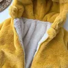 Kurtki chłopiec zima kurtka z kapturem polar grube ciepłe ubranie dla dzieci