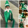 Snoop on A Stoop Hip Hop Lovers Cross Border Snooping Bent Over Christmas Elf Resin Doll Party Supplies