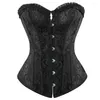 Bustiers korsetter Sexiga kvinnor Bustier Lace Up Corset Top Boned Midje Trainer Overbust Slimming Clothing Plus Size