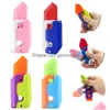 Dekompressionsleksak 3D Tryckt Radish Knife Toys Hand Gripper Underarm Finger Anxiety Relief Toy Fidget For Kids Adts Drop Delivery Toys Dhrlg