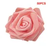 Fleurs décoratives 50 pièces 6-7cm mousse Rose fleur artificielle Bouquet de mariage fête bricolage décoration mariages belle