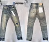 lila jeans designer jeans mens jeans män knä mager rak storlek 28-40 motorcykel trendig lång rak hål high street denim grossist 2 stycken 10% rabatt