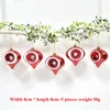 Christmas Decorations 5pcs Christmas Tree Decoration Special Shaped Gourd Onion ball Dropper Home Decoration Christmas Balls Red and White Pendant 231027