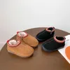 Сапоги, детские тапочки для малышей, классические ультра мини-детские тапочки для мальчиков и девочек, теплые меховые шлепанцы, детская домашняя и уличная зимняя обувь