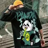 T-shirts pour hommes Tide 2021 Hip Hop Tees T-shirt Style chinois Panda Harajuku Lâche Hommes Tops Casual Été Surdimensionné Mâle Punk Clothes222E