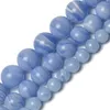 Autres perles de pierre naturelle Agates de dentelle bleue rondes en vrac pour la fabrication de bijoux couture bricolage bracelet à breloques 6 8 10mm2604