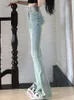 Jeans pour femmes Femmes Classique Mode Skinny Design élégant Boot Cut All-Match Streetwear Ulzzang Charmant Do Old Leisure Étudiants à la mode