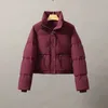 Trenchs pour femmes 2023 hiver veste rembourrée solide épaissir manteau coréen coton petit court mode streetwear avec poche