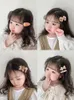 Hair Accessories 5 Pcs/Set Children Cute Brown Color Animal Bow Flower Ornament Clips Girls Acrylic Barrettes Hairpins Kids
