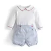 Trajes a juego para la familia 2023 Niños Vestido español Niños Ropa clásica Conjunto Bebé Manga larga Mameluco Niños Primavera Verano Celebración Ropa de vacaciones 231027