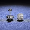 Ua60 Dropshipping S925 Prata Esterlina com Gemas Soltas de Moissanite 5mm 0.5ct Stud Beauty Fine