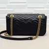 Designer bag Luxury Shoulder Bag Crossbody bag Leather three sizes Marmont Christmas gift Top quality ladies only