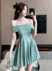 Casual Kleider Sommer Kurze Abendkleid Frauen Kleidung Elegante Ziemlich Süße Chic Sexy Off-Schulter Schlank Mini Party Kleid Mujer vestidos