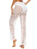 Pantalons pour femmes Femmes Summer Bikini Crochet Sexy Mesh Hollow Out Beach Maillot de bain Cover Up