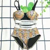 Vendi Bikini Donna Designer Sense Beach Swim Wear Costume da bagno estivo Sexy Sling Strap Bur Design Pattern Costume da bagno scozzese Alta Qual241C