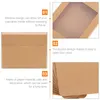 Take Out Containers 10 Pcs Kraft Paper Gift Box Clear Cake Festival Supplies Dessert Baby Cookie Boxes