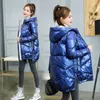 Trenchs de femmes manteaux belle veste d'hiver Parkas femmes brillant vers le bas coton à capuche Parka chaude femme rembourrée veste décontractée P985