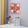 Decorative Flowers Artificial Rose Flower Wall Panel Wedding Bridal Baby Shower Party DIY Square Floral Backdrop Decoration Pography Prop