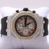 HZ12 IV5T Premium Wysoka jakość VVS najlepsza marka Hot Custom Dign Hip Hop Men Mężczyznę Woman Ręcznie Zestaw Diamond Moissanite WatchFPHI22MPGJ