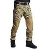 Moda nova calças de escalada dos homens capris tático à prova dwaterproof água ao ar livre camuflagem multi-bolso treinamento da equipe do exército calças tamanho S-3XL349L