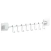 Hooks 1 Set Kitchen Rail Utensil Rack Hanging Mounted Hanger Organizer For Bathroom