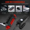 Éclairage de vélo Éclairage de vélo USB LED kit de chargement VTT vélo de route phares avant et arrière lampe de poche lumières de vélo accessoires de vélo 231027