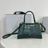 Yüksek kaliteli kum saati torbası tasarımcı çanta çanta timsah deri çapraz gövde çantaları tasarımcı kadın çanta omuz çantaları