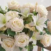 Decorative Flowers 1 Bunch Practical 7 Heads Immortal Fake Flower Wedding Party Decoration Artificial Rose Clear Vines Create Vitality