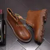 Botas cortas de piel de vaca para hombre, zapatos altos, botas cómodas de moda de estilo británico, botas de cuero con cremallera, primavera y otoño