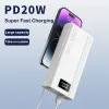 Power Bank Portable 100W, 50000mAh, 4 ports USB, charge ultra rapide, pour Huawei, iPhone 14, Xiaomi, chargeur de batterie externe, nouveau